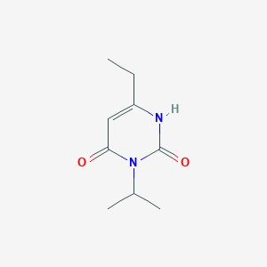 molecular formula C9H14N2O2 B1492202 6-Ethyl-3-(propan-2-yl)-1,2,3,4-tetrahydropyrimidine-2,4-dione CAS No. 46152-84-5