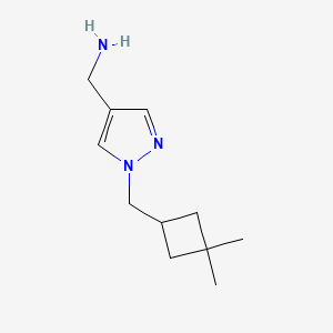 {1-[(3,3-dimethylcyclobutyl)methyl]-1H-pyrazol-4-yl}methanamine