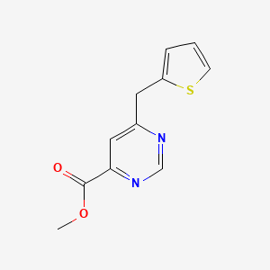 Methyl 6-[(thiophen-2-yl)methyl]pyrimidine-4-carboxylate
