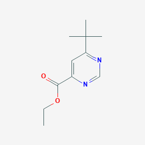 molecular formula C11H16N2O2 B1492207 6-叔丁基嘧啶-4-羧酸乙酯 CAS No. 2097958-58-0