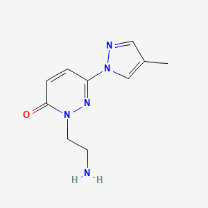 2-(2-aminoethyl)-6-(4-methyl-1H-pyrazol-1-yl)-2,3-dihydropyridazin-3-one