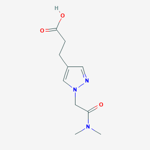 3-{1-[(dimethylcarbamoyl)methyl]-1H-pyrazol-4-yl}propanoic acid