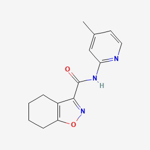 molecular formula C14H15N3O2 B14922129 N-(4-methylpyridin-2-yl)-4,5,6,7-tetrahydro-1,2-benzoxazole-3-carboxamide 