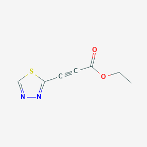 molecular formula C7H6N2O2S B1492213 Ethyl 3-(1,3,4-thiadiazol-2-yl)prop-2-ynoate CAS No. 2097966-23-7