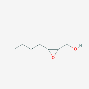 molecular formula C8H14O2 B149222 [3-(3-Methylbut-3-enyl)oxiran-2-yl]methanol CAS No. 137054-00-3