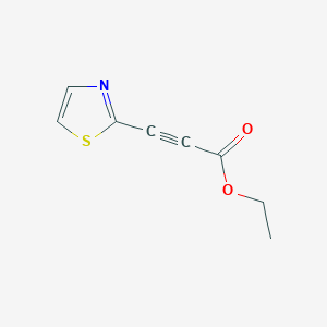 molecular formula C8H7NO2S B1492237 3-(1,3-噻唑-2-基)丙-2-炔酸乙酯 CAS No. 2098042-10-3
