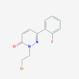 molecular formula C12H10BrFN2O B1492242 2-(2-Bromoethyl)-6-(2-fluorophenyl)-2,3-dihydropyridazin-3-one CAS No. 2098007-71-5