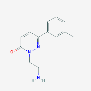 2-(2-Aminoethyl)-6-(3-methylphenyl)-2,3-dihydropyridazin-3-one