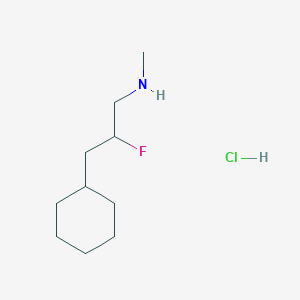 (3-Cyclohexyl-2-fluoropropyl)(methyl)amine hydrochloride