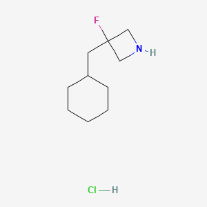 molecular formula C10H19ClFN B1492249 3-(Cyclohexylmethyl)-3-fluoroazetidine hydrochloride CAS No. 2097979-55-8