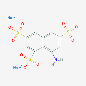 molecular formula C10H6NNa2O9S3- B149225 Disodium 8-amino-1,3,6-naphthalenetrisulfonate CAS No. 5398-34-5