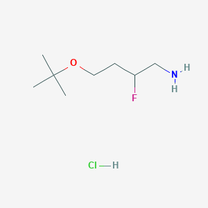 4-(Tert-butoxy)-2-fluorobutan-1-amine hydrochloride
