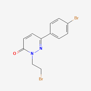 molecular formula C12H10Br2N2O B1492251 2-(2-溴乙基)-6-(4-溴苯基)-2,3-二氢吡啶并-3-酮 CAS No. 2098039-01-9