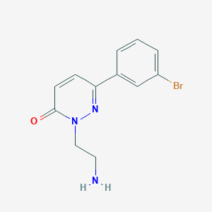 2-(2-Aminoethyl)-6-(3-bromophenyl)-2,3-dihydropyridazin-3-one