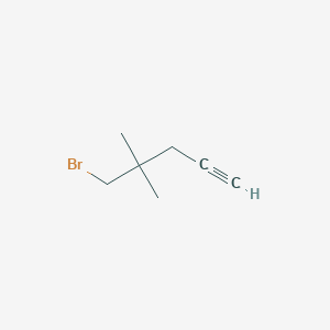 molecular formula C7H11B B1492255 5-溴-4,4-二甲基戊-1-炔 CAS No. 1378680-67-1
