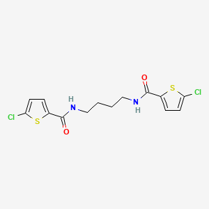 molecular formula C14H14Cl2N2O2S2 B14922619 N,N'-butane-1,4-diylbis(5-chlorothiophene-2-carboxamide) 