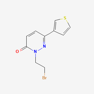2-(2-Bromoethyl)-6-(thiophen-3-yl)-2,3-dihydropyridazin-3-one