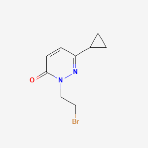 molecular formula C9H11BrN2O B1492263 2-(2-Bromoethyl)-6-cyclopropyl-2,3-dihydropyridazin-3-one CAS No. 2091707-15-0