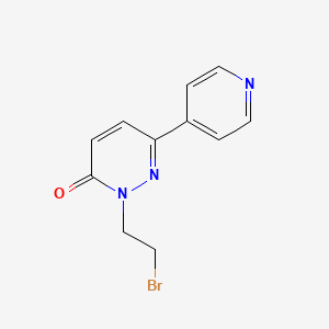 2-(2-Bromoethyl)-6-(pyridin-4-yl)-2,3-dihydropyridazin-3-one