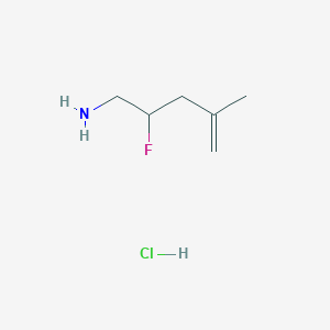 molecular formula C6H13ClFN B1492267 2-Fluoro-4-methylpent-4-en-1-amine hydrochloride CAS No. 2097959-90-3