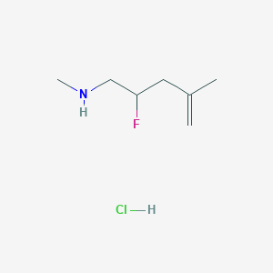 molecular formula C7H15ClFN B1492268 (2-Fluoro-4-methylpent-4-en-1-yl)(methyl)amine hydrochloride CAS No. 2097980-25-9
