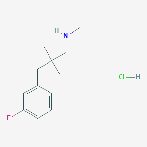 molecular formula C12H19ClFN B1492269 [3-(3-Fluorophenyl)-2,2-dimethylpropyl](methyl)amine hydrochloride CAS No. 2098026-03-8