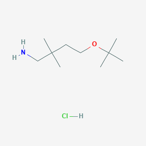molecular formula C10H24ClNO B1492270 4-(Tert-butoxy)-2,2-dimethylbutan-1-amine hydrochloride CAS No. 2098032-17-6
