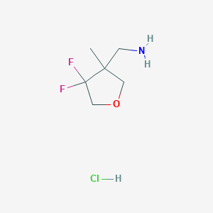 (4,4-Difluoro-3-methyloxolan-3-yl)methanamine hydrochloride