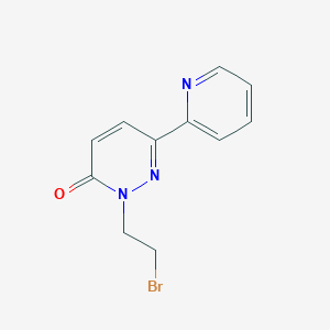 2-(2-Bromoethyl)-6-(pyridin-2-yl)-2,3-dihydropyridazin-3-one