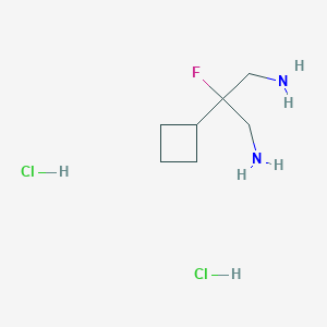 2-Cyclobutyl-2-fluoropropane-1,3-diamine dihydrochloride