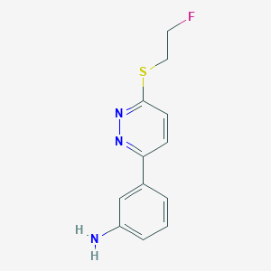 3-{6-[(2-Fluoroethyl)sulfanyl]pyridazin-3-yl}aniline