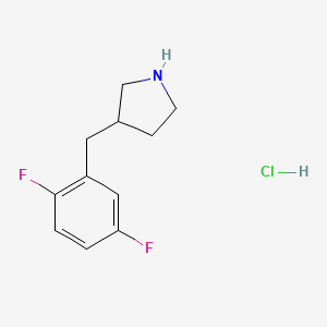 3-[(2,5-Difluorophenyl)methyl]pyrrolidine hydrochloride