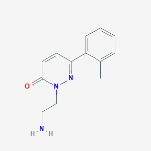 2-(2-Aminoethyl)-6-(2-methylphenyl)-2,3-dihydropyridazin-3-one