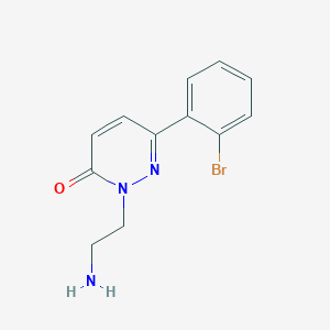 2-(2-Aminoethyl)-6-(2-bromophenyl)-2,3-dihydropyridazin-3-one