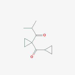1-(1-Cyclopropanecarbonylcyclopropyl)-2-methylpropan-1-one