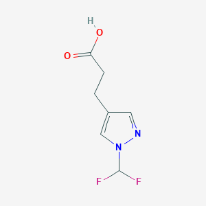 3-[1-(difluoromethyl)-1H-pyrazol-4-yl]propanoic acid