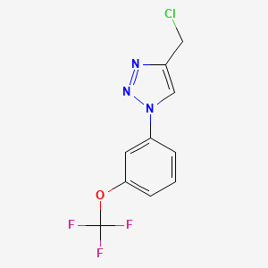 4-(chloromethyl)-1-[3-(trifluoromethoxy)phenyl]-1H-1,2,3-triazole