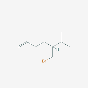 5-(Bromomethyl)-6-methylhept-1-ene