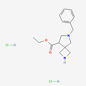 Ethyl 6-benzyl-2,6-diazaspiro[3.4]octane-8-carboxylate dihydrochloride