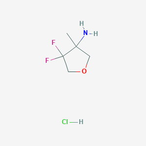 4,4-Difluoro-3-methyloxolan-3-amine hydrochloride