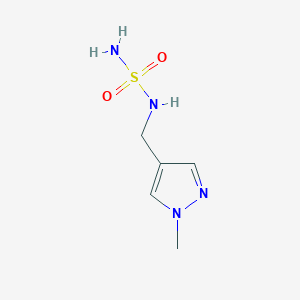 molecular formula C5H10N4O2S B14923109 N-[(1-Methyl-1H-pyrazol-4-YL)methyl]sulfamide 