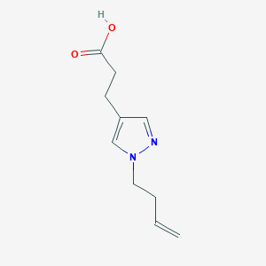 molecular formula C10H14N2O2 B1492329 3-[1-(but-3-en-1-yl)-1H-pyrazol-4-yl]propanoic acid CAS No. 2098148-56-0