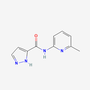 molecular formula C10H10N4O B14923307 N~3~-(6-Methyl-2-pyridyl)-1H-pyrazole-3-carboxamide 