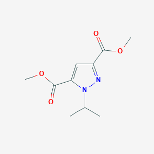 molecular formula C10H14N2O4 B14923310 Dimethyl 1-isopropyl-1H-pyrazole-3,5-dicarboxylate 