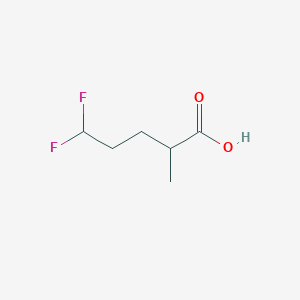 molecular formula C6H10F2O2 B1492333 5,5-Difluoro-2-methylpentanoic acid CAS No. 2098028-07-8