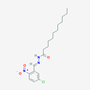 molecular formula C19H28ClN3O3 B14923347 N'-[(E)-(5-chloro-2-nitrophenyl)methylidene]dodecanehydrazide 
