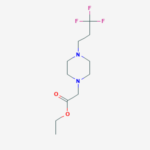 molecular formula C11H19F3N2O2 B14923474 Ethyl [4-(3,3,3-trifluoropropyl)piperazin-1-yl]acetate 