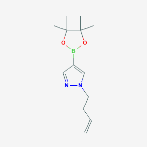 molecular formula C13H21BN2O2 B1492360 1-(but-3-en-1-yl)-4-(4,4,5,5-tetramethyl-1,3,2-dioxaborolan-2-yl)-1H-pyrazole CAS No. 2246742-09-4
