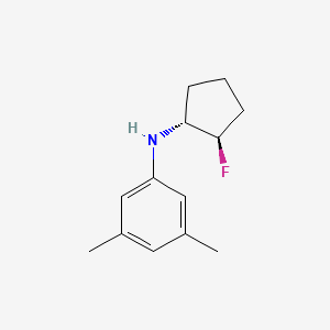 N-[(1R,2R)-2-fluorocyclopentyl]-3,5-dimethylaniline