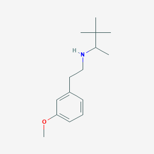 molecular formula C15H25NO B1492369 (3,3-Dimethylbutan-2-yl)[2-(3-methoxyphenyl)ethyl]amine CAS No. 2098106-03-5